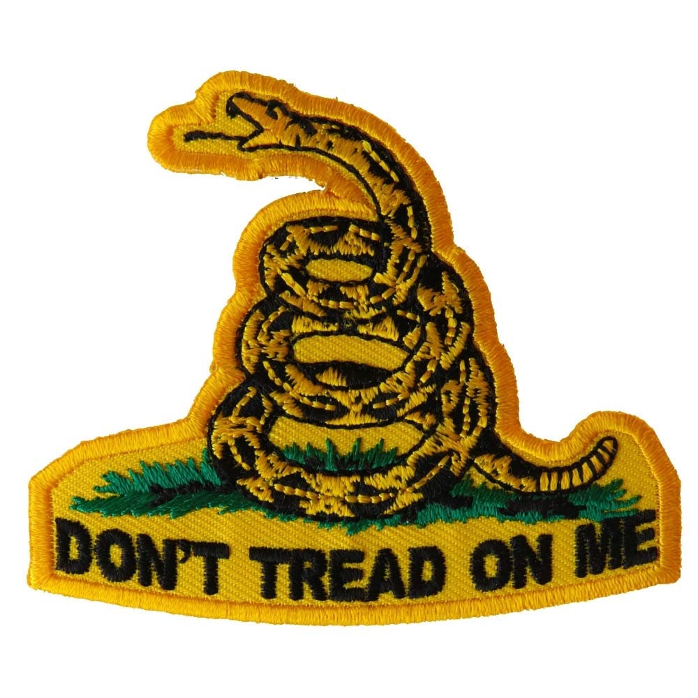 Don't Tread On Me Small Snake Embroidered Patch