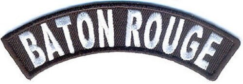 BATON ROUGE Rocker Biker Motorcycle Embroidered Patch Craft Supply