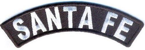 SANTA FE Rocker Biker Motorcycle Embroidered Patch