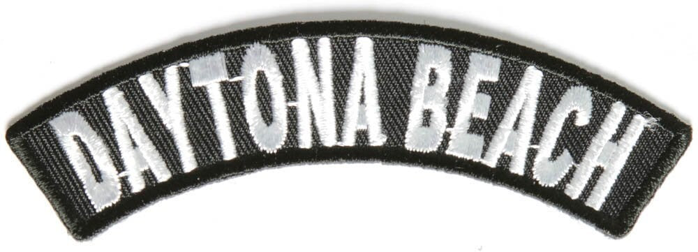 DAYTONA BEACH Rocker Biker Motorcycle Embroidered Patch