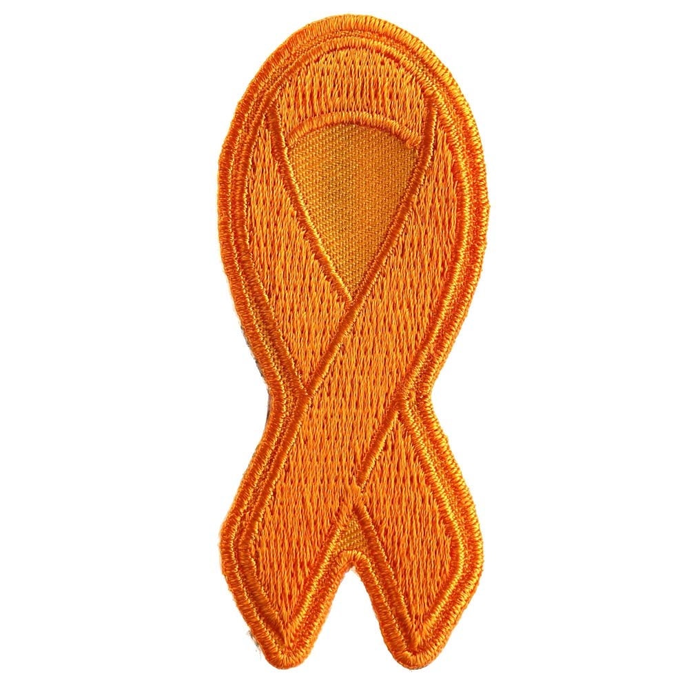 ORANGE RIBBON Leukemia Awareness Motorcycle Biker Patch
