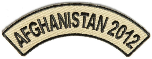 2012 AFGHANISTAN Rocker Military Biker Desert Motorcycle Patch Craft Supply