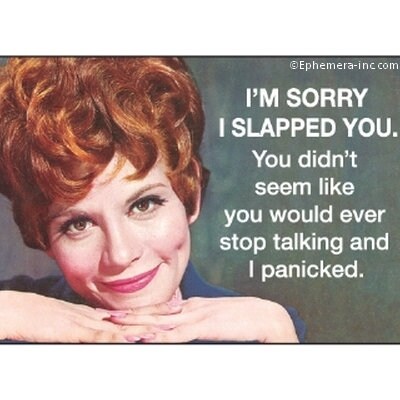I'm Sorry I Slapped You... Funny RECTANGLE MAGNET