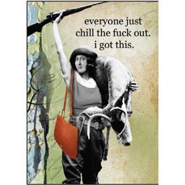 Everyone just chill the fuck out. I got this. Funny RECTANGLE MAGNET Craft Supply