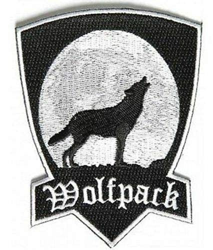 WOLFPACK Howling Moon Biker Motorcycle Embroidered Patch