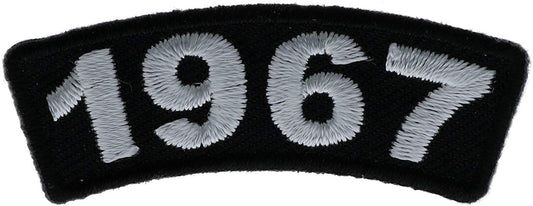 1967 VIETNAM ERA ROCKER Small Biker Motorcycle Embroidered Patch Craft Supply