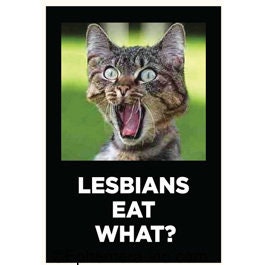 Lesbians Eat What? Funny RECTANGLE MAGNET