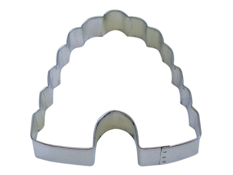 BEEHIVE Cookie Cutter Metal 4 Inches - Honey Bee Comb Insect Stencil Fondant Craft Supply