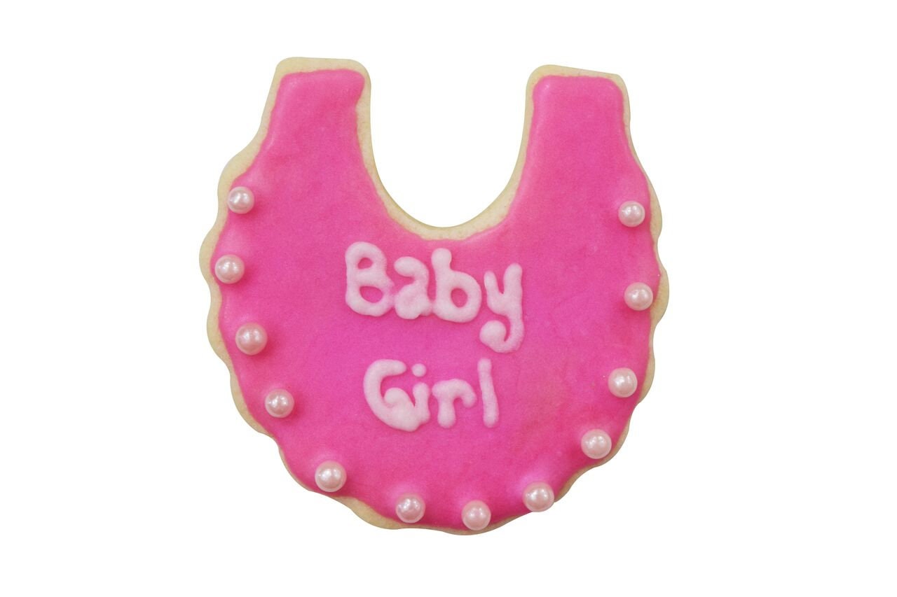 BABY BIB Cookie Cutter Metal 4 Inches - Food Baby Infant Pacifier Stencil Fondant