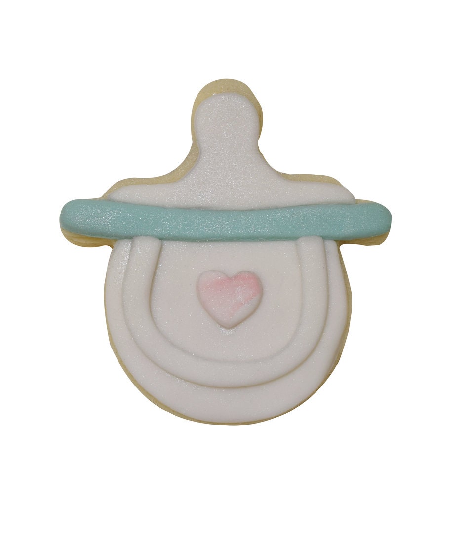 BABY PACIFIER Cookie Cutter Metal 3 Inches - Stencil Fondant Bottle Bibb Stroller Rattle