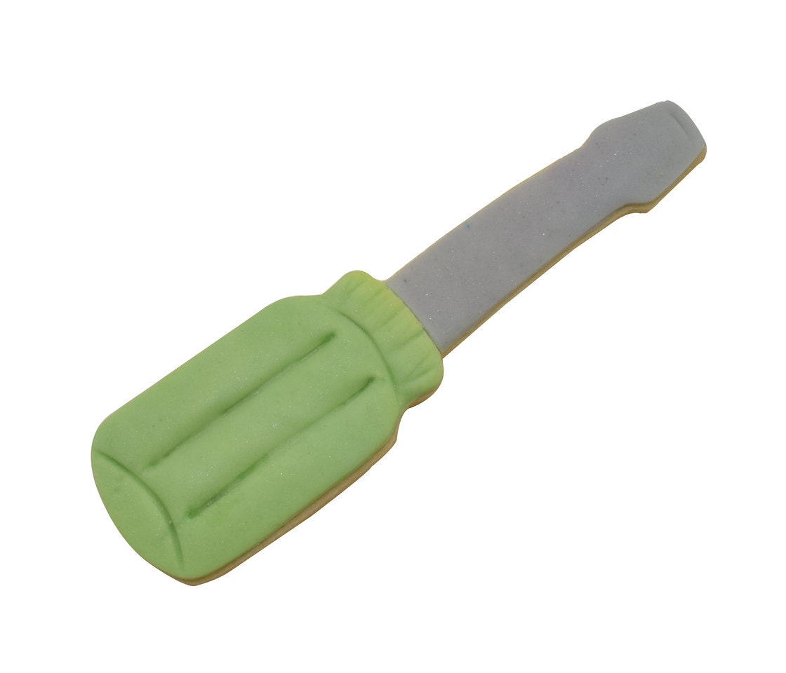 SCREWDRIVER Cookie Cutter Metal 5.25 Inches - Stencil Fondant Tools Screw Bolts Nuts
