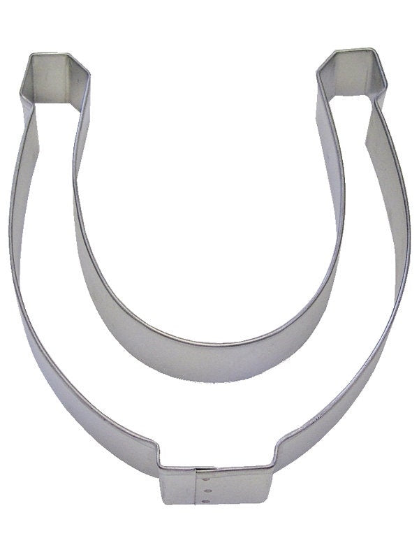 HORSESHOE Cookie Cutter Metal 5 Inches - Stencil Fondant Horses Barn Farm Riding