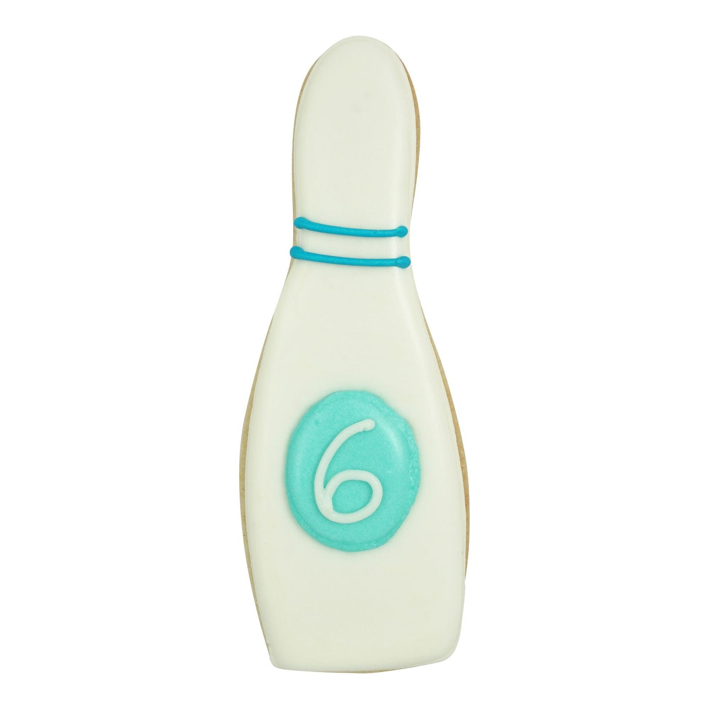 BOWLING PIN Cookie Cutter Metal 5 Inches - Stencil Fondant Strike Sports Ball League