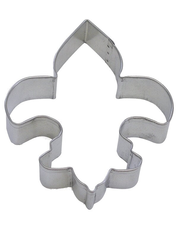 FLEUR D'LIS Cookie Cutter Metal 4.55 Inches - Stencil Fondant