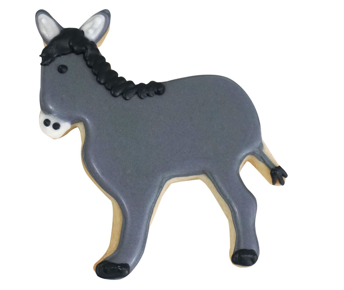 DONKEY Cookie Cutter Metal 4.5 Inches - Stencil Fondant Political Zoo Animal