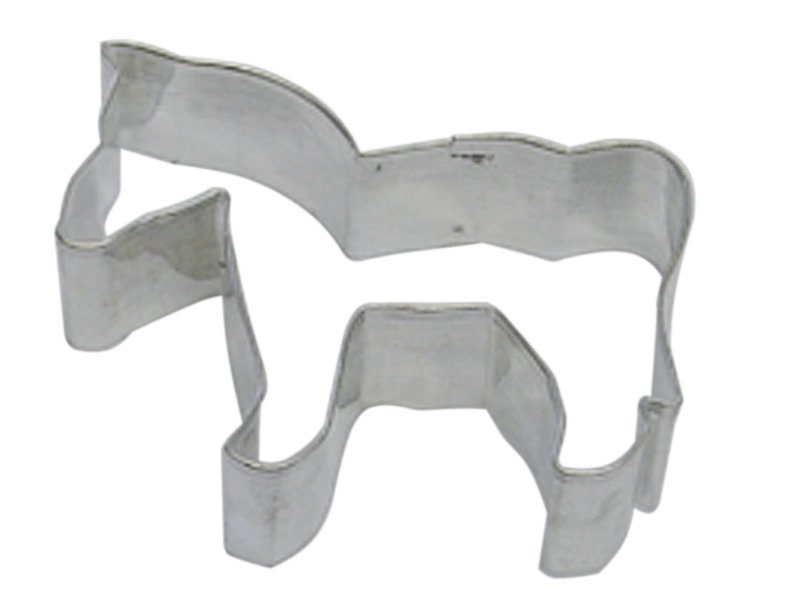 HORSE Cookie Cutter Metal 4 Inches - Stencil Fondant Horses Barn Farm Riding