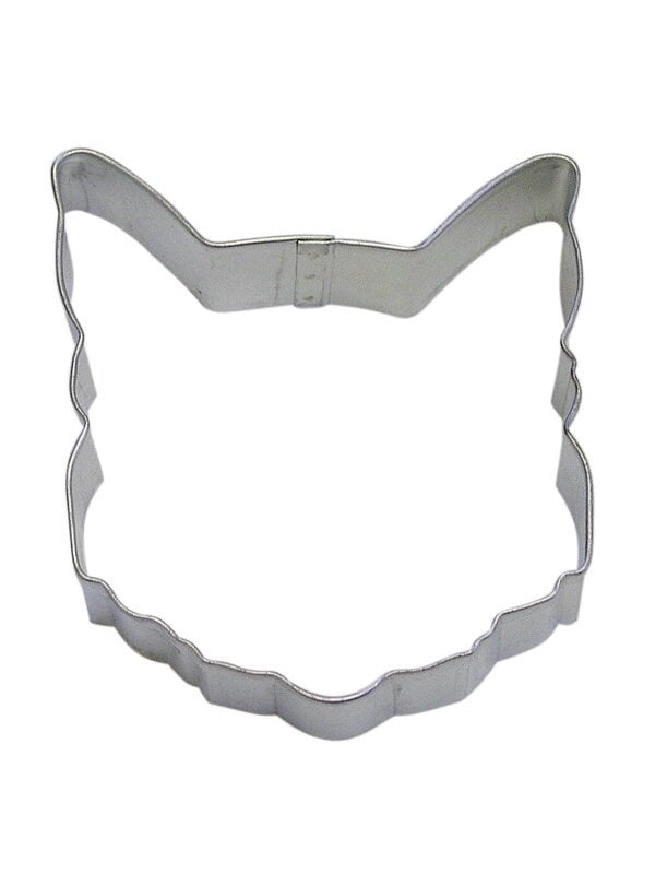 CAT FACE Cookie Cutter Metal 3.5 Inches - Stencil Fondant Craft Supply
