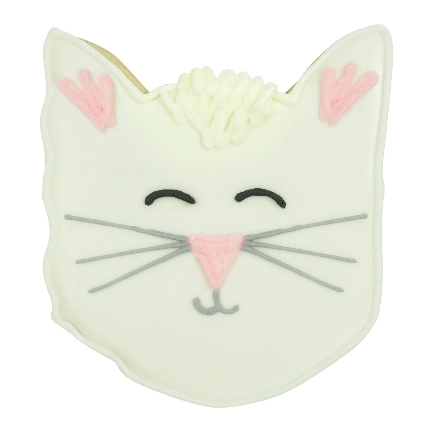 CAT FACE Cookie Cutter Metal 3.5 Inches - Stencil Fondant Craft Supply