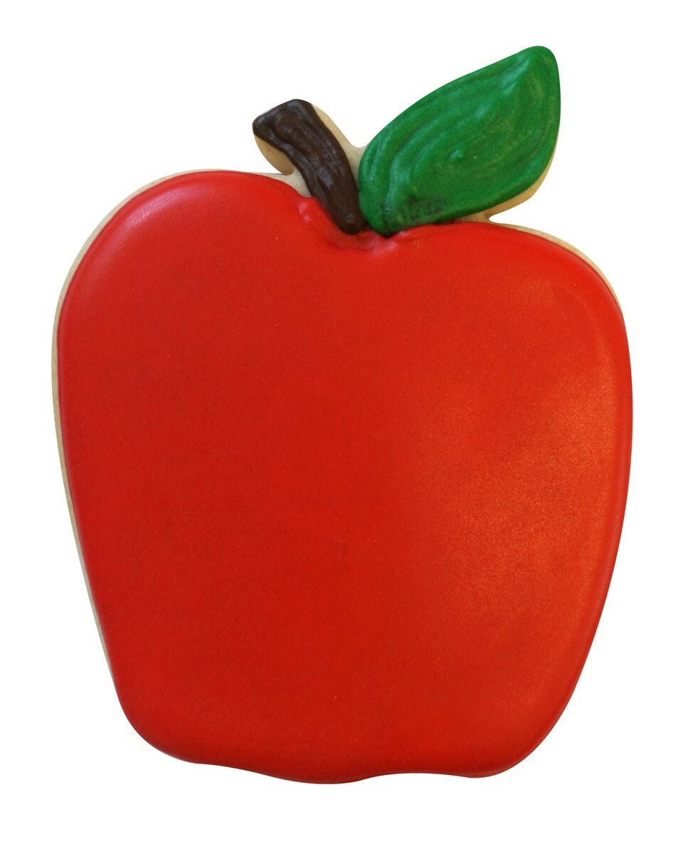 APPLE Cookie Cutter Metal 4 Inches - Stencil Fondant