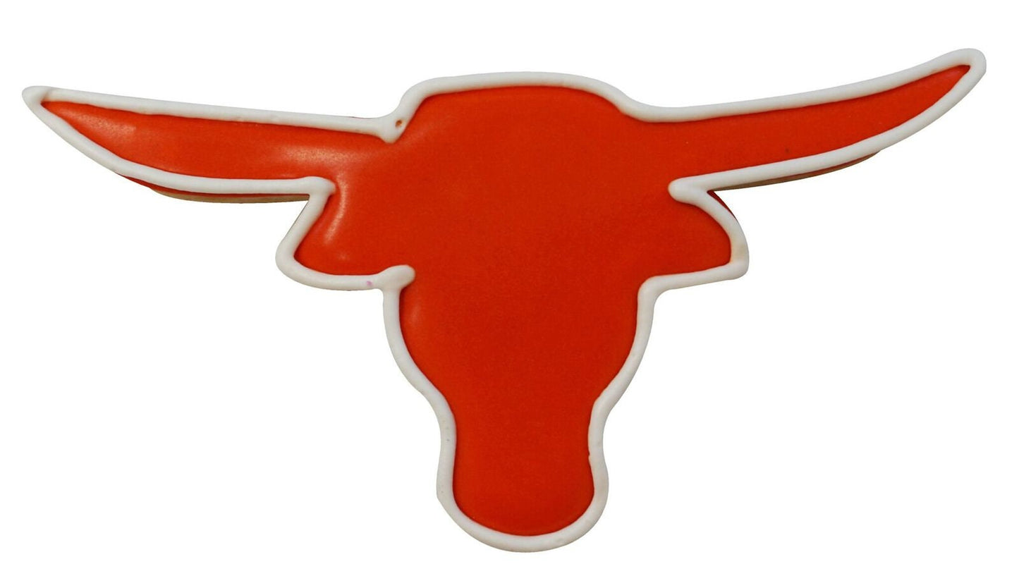LONGHORN Cookie Cutter Metal 4 Inches - Stencil Fondant
