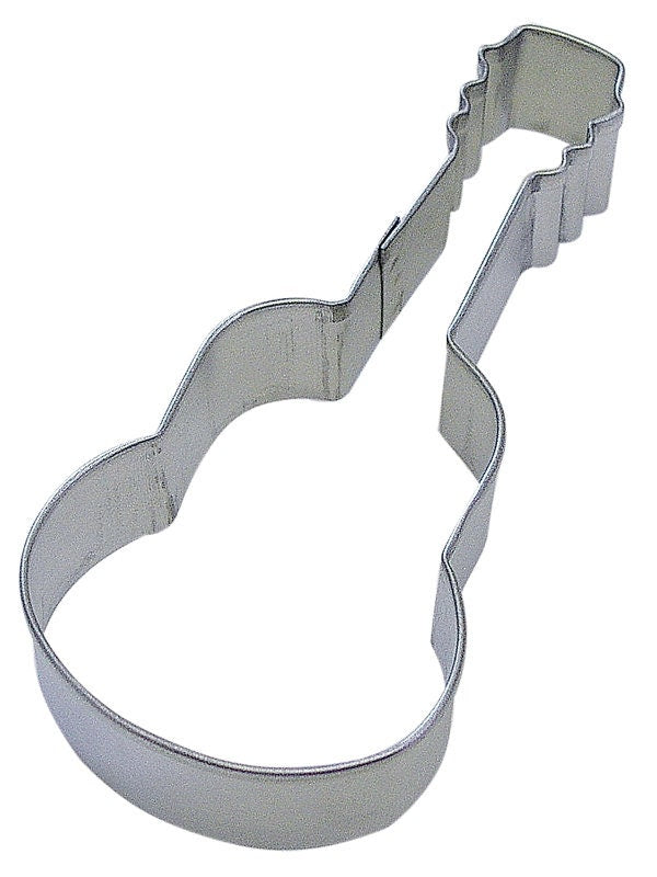 GUITAR Cookie Cutter Metal 4.5 Inches - Stencil Fondant