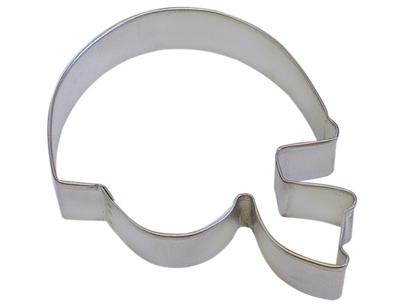 FOOTBALL HELMET Cookie Cutter Metal 4.5 Inches - Stencil Fondant