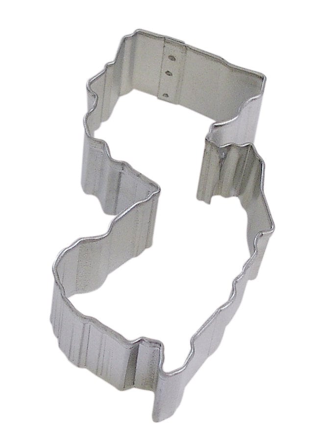 NEW JERSEY Cookie Cutter State Metal 4 Inches - Stencil Fondant
