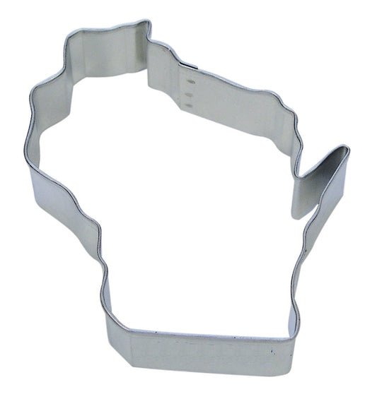 WISCONSIN Cookie Cutter State Metal 4 Inches - Stencil Fondant Craft Supply
