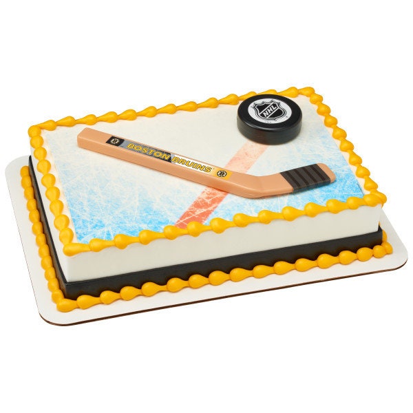 BOSTON BRUINS Cake Topper NHL Slap Shot Cake Decoration Decoset Birthday