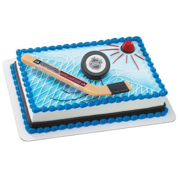 COLORADO AVALANCHE Cake Topper NHL Slap Shot Cake Decoration Decoset Birthday
