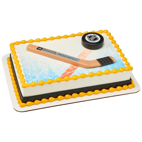 NASHVILLE PREDATORS Cake Topper NHL Slap Shot Cake Decoration Decoset Birthday