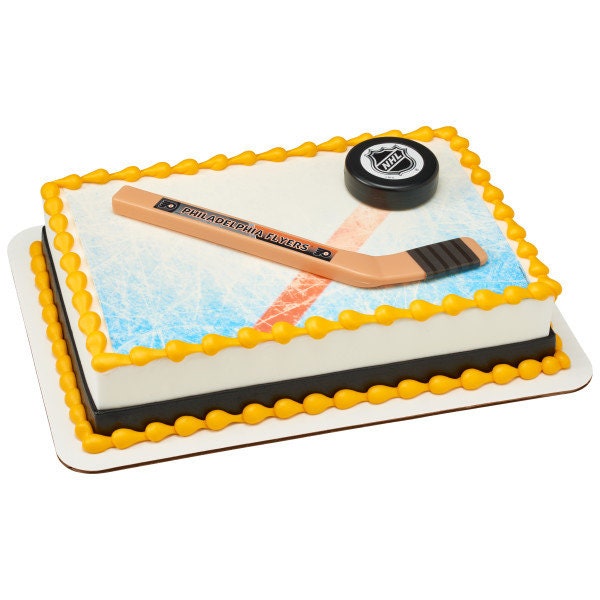 PHILADELPHIA FLYERS Cake Topper NHL Slap Shot Cake Decoration Decoset Birthday