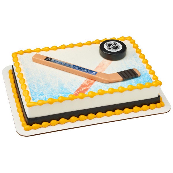 TAMPA BAY LIGHTNING Cake Topper Nhl Slap Shot Cake Decoration Decoset Birthday