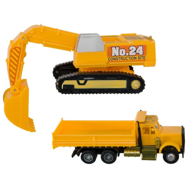 CONSTRUCTION DIG Cake Topper Dump Truck Crane Cake Decoration Decoset Birthday