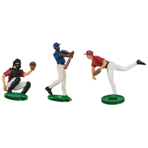 BATTER UP BASEBALL Cake Topper Pitcher Catcher Cake Decoration Decoset Birthday