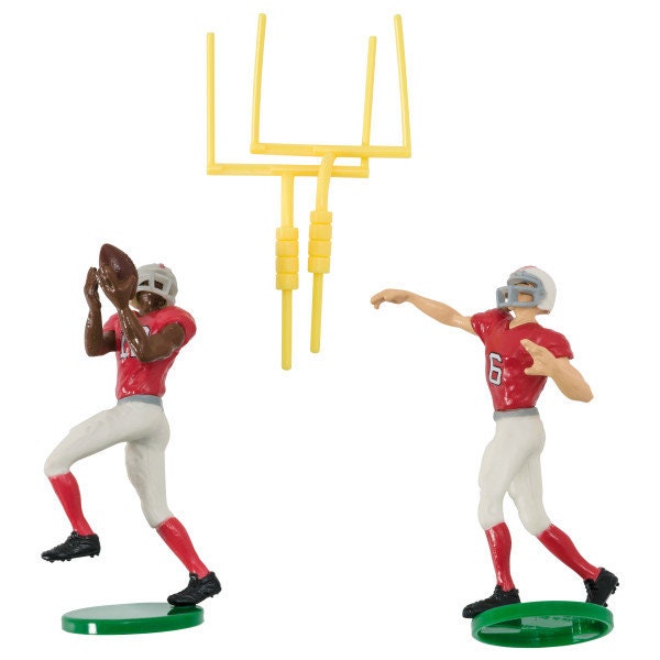 TOUCHDOWN FOOTBALL Cake Topper Quarterback Cake Decoration Decoset Birthday