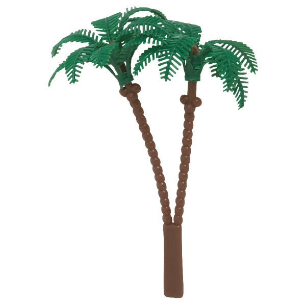 12 PALM TREE Cupcake Picks Cake Toppers for Tropical Beach Luau Party Decoration
