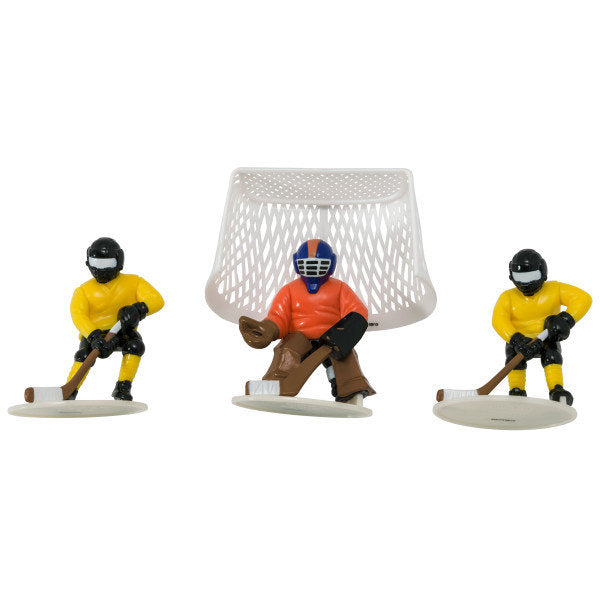 HOCKEY FACE OFF Cake Topper Cake Decoration Birthday Sports Goal Hockey Puck Decoset Craft Supply