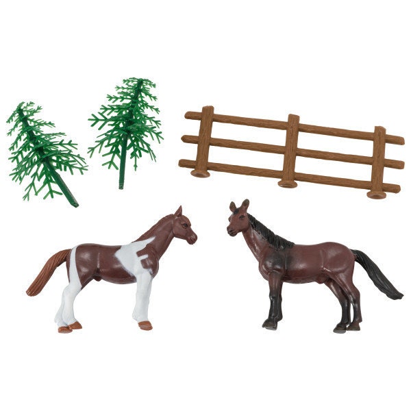 HORSES Cake Topper Racing Farm Pony Farm Riding Cake Decoration Birthday Decoset