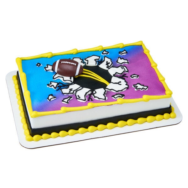 EXTREME FOOTBALL MAGNET Cake Topper Player Touchdown Kids Cake Decoration Birthday Decoset Craft Supply