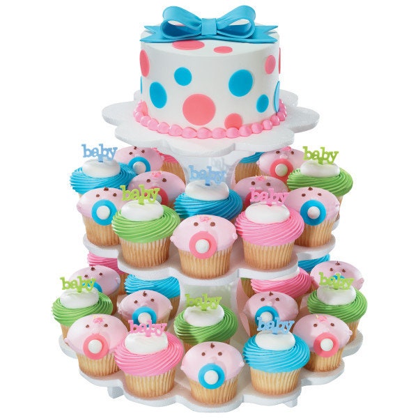 12 BABY Cupcake Picks Cake Toppers for Baby Shower Boy Girl Gender Reveal Party Decoration