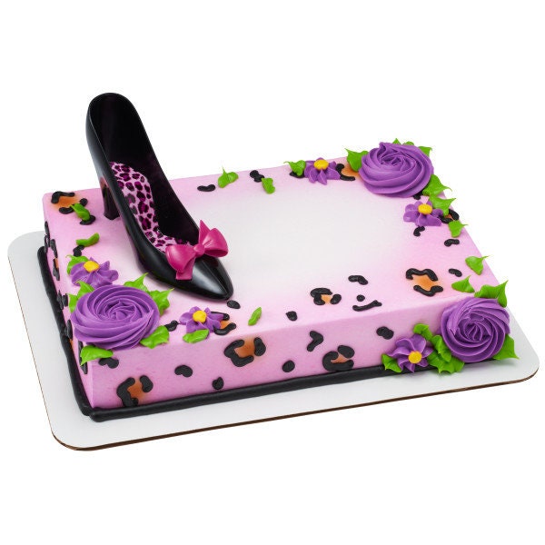 FAVORITE HIGH HEELS Cake Topper Shoes Dancing Bow Cake Decoration Birthday Decoset