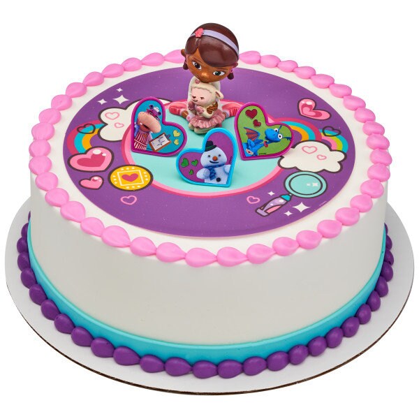 DOC MCSTUFFINS Cake Topper Doc & Lambie Party Cake Decoration Birthday Decoset