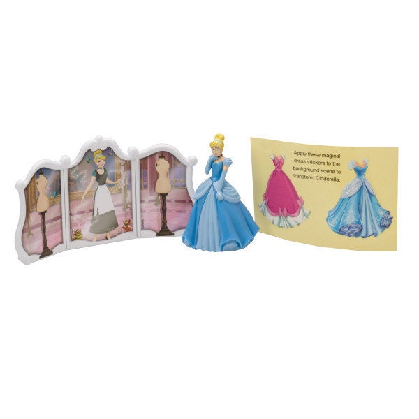 DISNEY PRINCESS Cake Topper Cinderella Transforms Set Cake Decoration Decoset Birthday