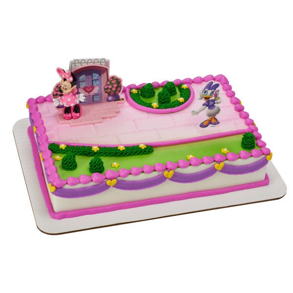 MINNIE MOUSE Cake Topper Daisy Duck Happy Helpers Party Cake Decoration Birthday Decoset