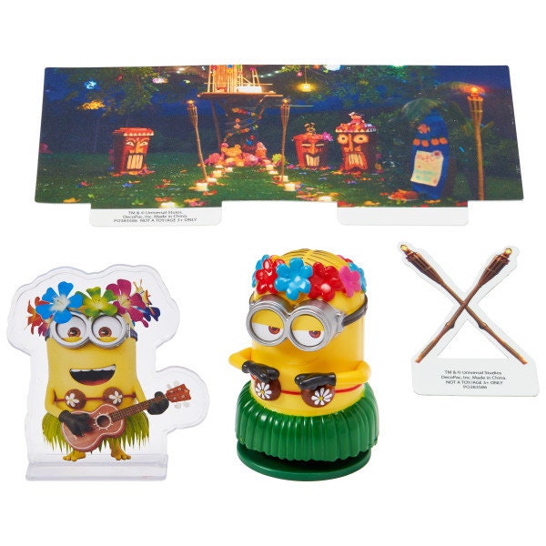 DESPICABLE ME Cake Topper Hula Movie Party Cake Decoration Birthday Decoset