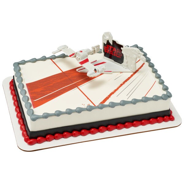 STAR WARS Cake Topper The Last Jedi Ski Speeder Cake Decoration Birthday Party Decoset