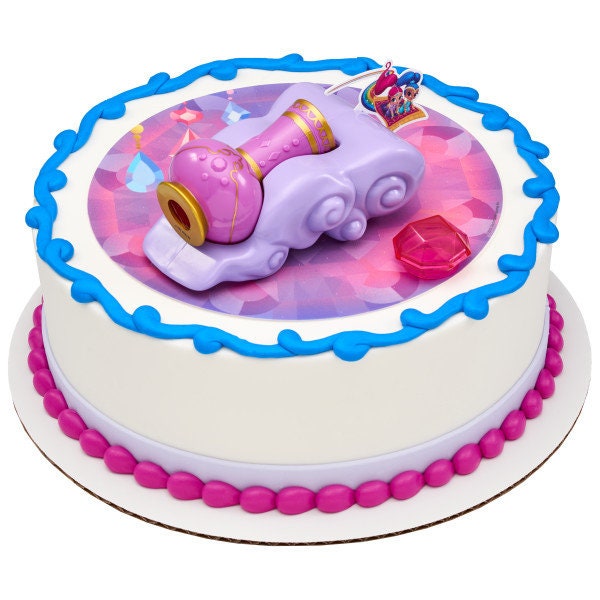 SHIMMER AND SHINE Cake Topper Base Vase Gem Decoration Decoset Birthday