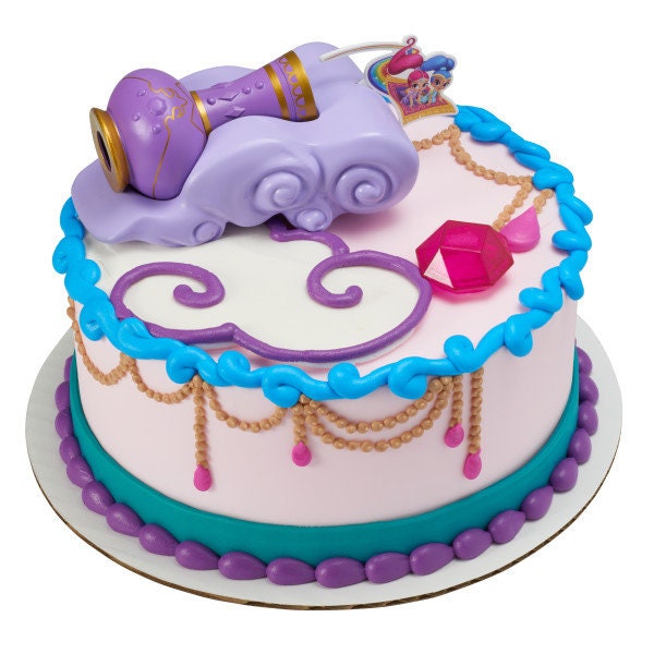 SHIMMER AND SHINE Cake Topper Base Vase Gem Decoration Decoset Birthday