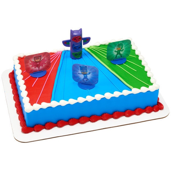 PJ MASKS Cake Topper We're On Our Way! Totem Pole Cake Toppers Birthday Party Decoration